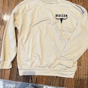 Woman’s Small Morgan Wallen Cream Sweatshirt